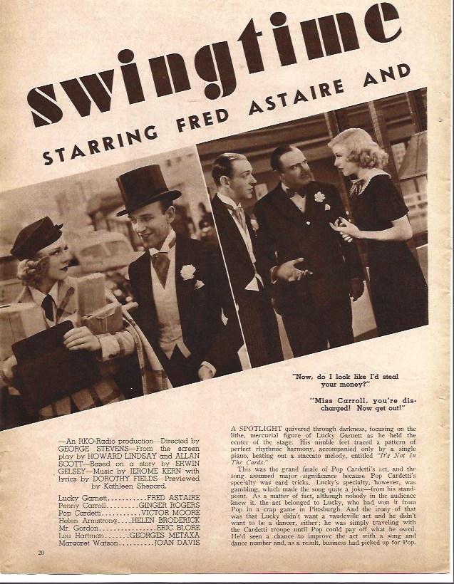 LAMINA 32217: Swingtime con Fred Astaire y Ginger Rogers