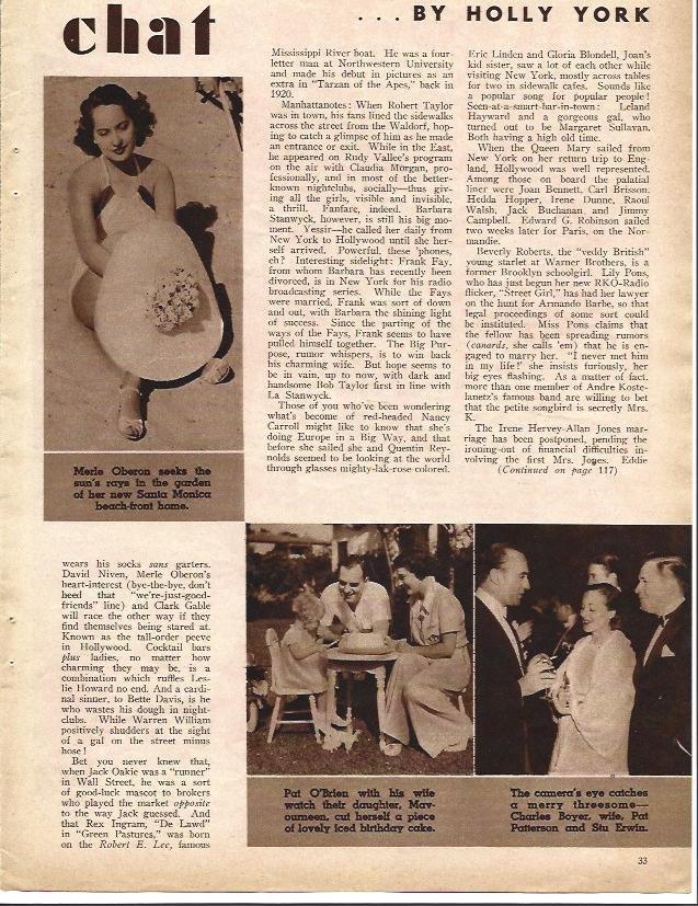 LAMINA 32224: Merle Oberon y Pat O'Brien 
