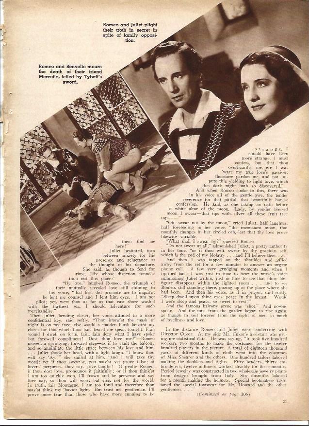 LAMINA 32281: Leslie Howard en Romeo and Juliet