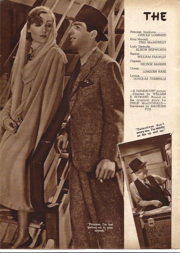 LAMINA 32283: Carole Lombard en The Princess come across