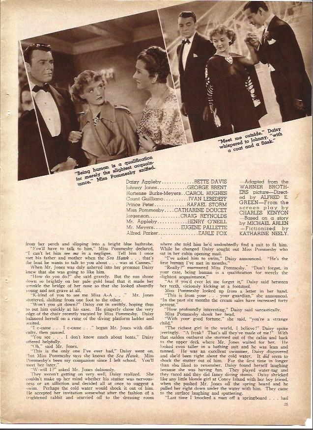 LAMINA 32285: Escenas de Golden Arrow con Bette Davis