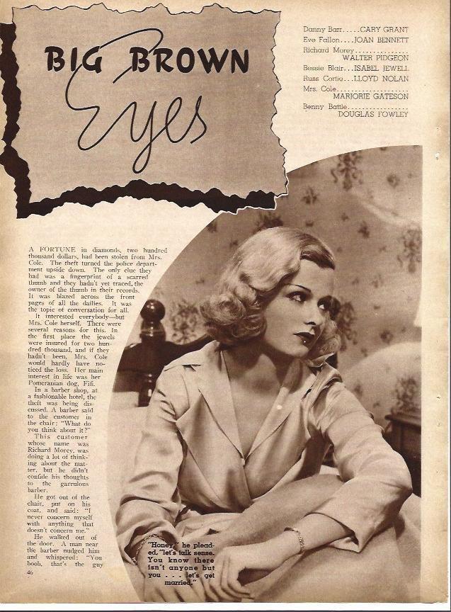 LAMINA 32290: Joan Bennet en Big brown eyes
