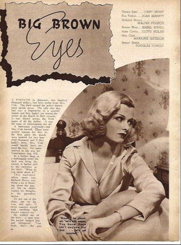 LAMINA 32290: Joan Bennet en Big brown eyes