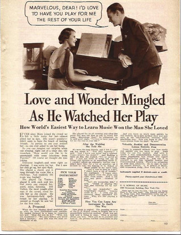 LAMINA 32257: Publicidad de US School of Music