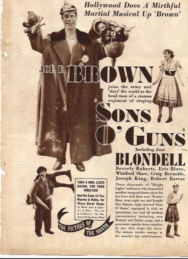 LAMINA 32270: Anuncio de la pelicula Sons o' guns