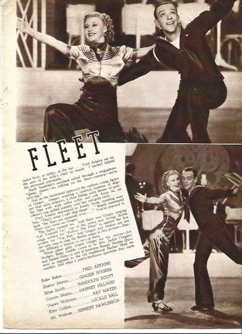 LAMINA 32168: Fred Astaire y Ginger Rogers en Follow the fleet