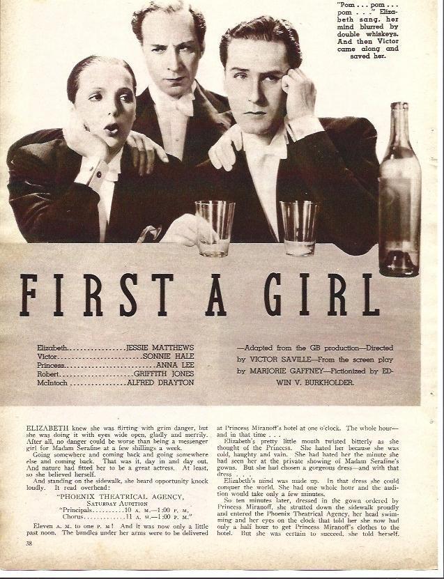 LAMINA 32171: Reparto de First a girl
