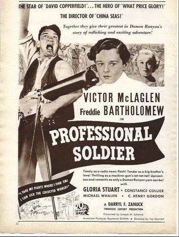 LAMINA 32158: Cartel de Professional Soldier