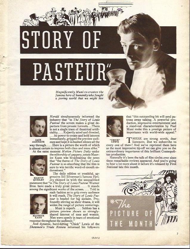 LAMINA 32156: Cartel de Story of Pasteur