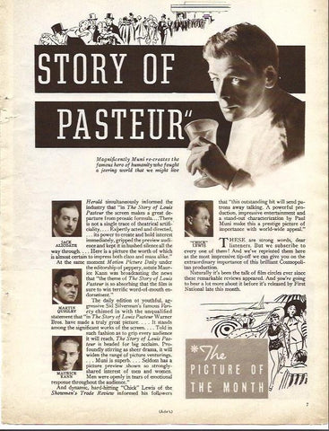 LAMINA 32156: Cartel de Story of Pasteur