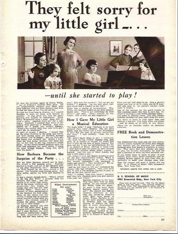 LAMINA 32200: US School of Music, publicidad