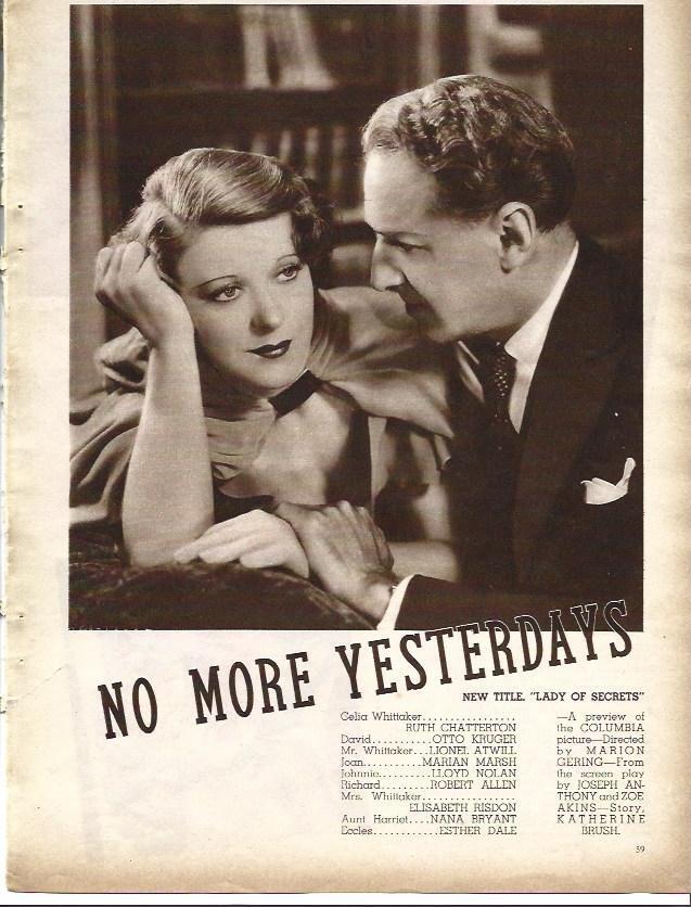 LAMINA 32182: Protagonistas de No more yesterdays