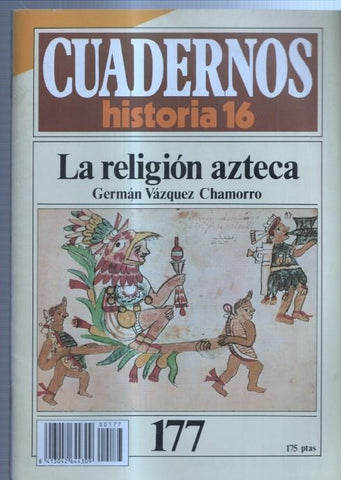 Revista Cuadernos Historia 16 numero 177: La religion azteca 
