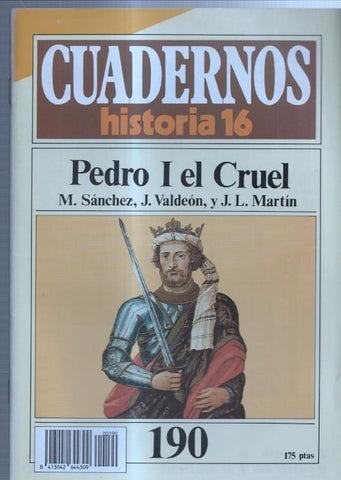 Revista Cuadernos Historia 16 numero 190: Pedro I el cruel
