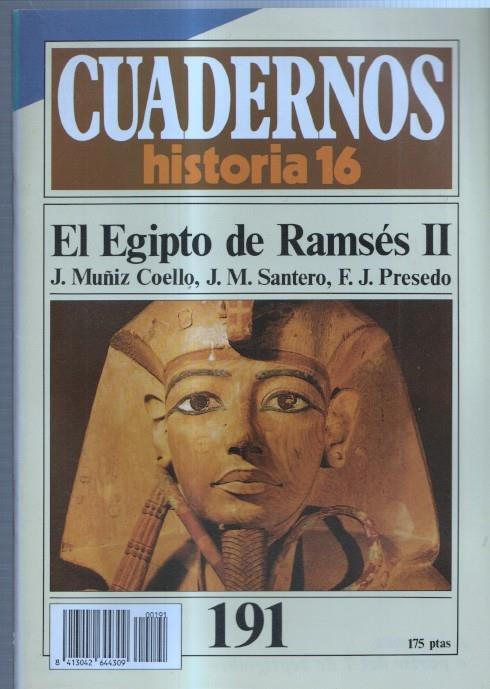 Revista Cuadernos Historia 16 numero 191: El egipto de Ramses II