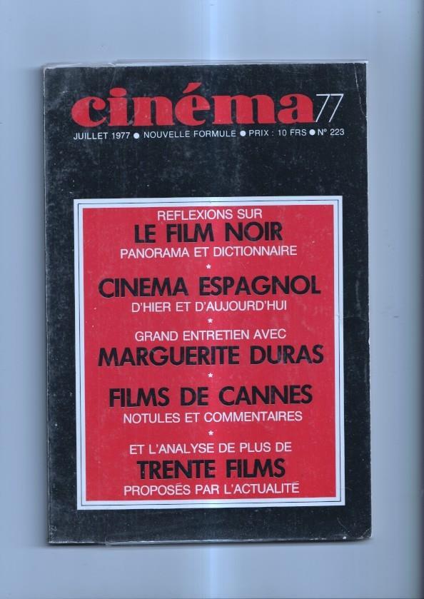 Cinema 77 numero 223: Cinema espagnol