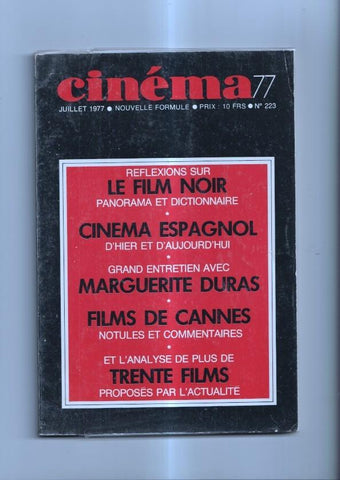 Cinema 77 numero 223: Cinema espagnol