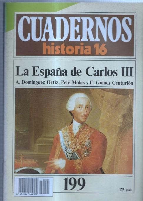 Revista Cuadernos Historia 16 numero 199: La España de Carlos III 