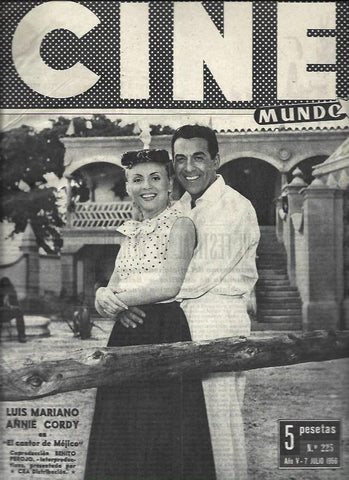 LAMINA 32603: Luis Mariano y Annie Cordy en portada 