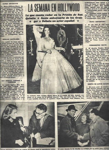 LAMINA 32980: Julie London, Ingrid Bergman y June Allyson