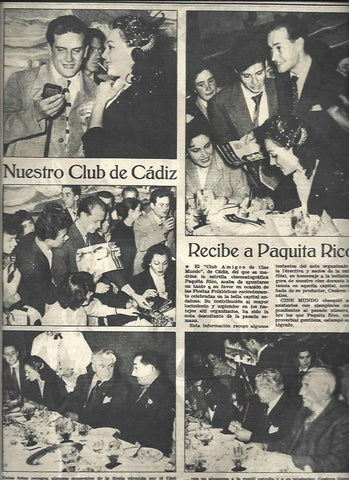 LAMINA 32982: Paquita Rico en el Club de Cadiz