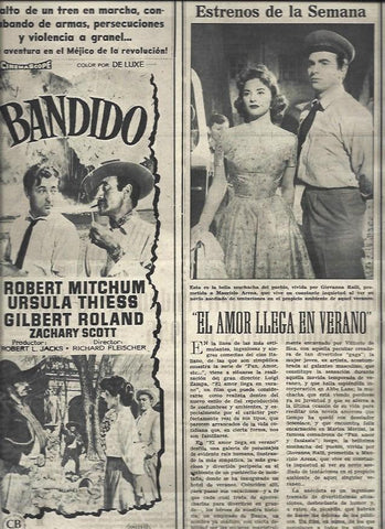 LAMINA 32990: Estreno de El amor llega en verano y anuncio de Bandido