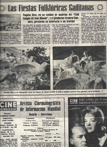 LAMINA 32976: Paquita Rico en cadiz