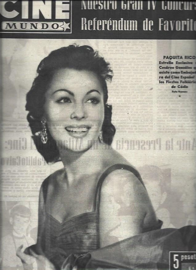 LAMINA 32963: Paquita Rico en portada