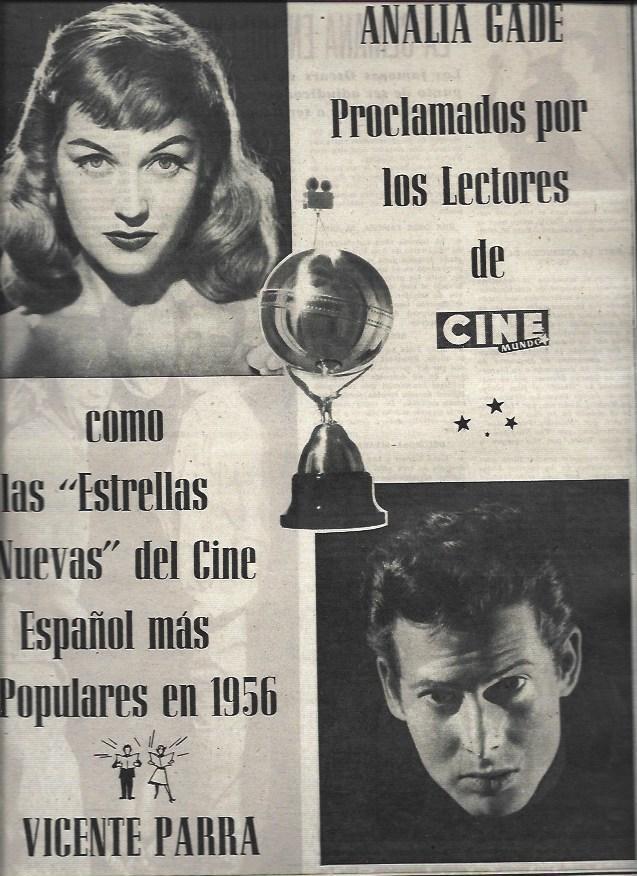 LAMINA 32991: Analia Gade y Vicente Parra
