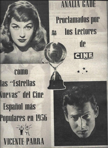 LAMINA 32991: Analia Gade y Vicente Parra