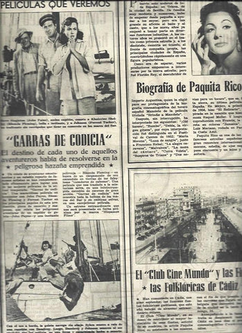 LAMINA 32968: Escenas de Garras de Codicia y biografia de Paquita Rico