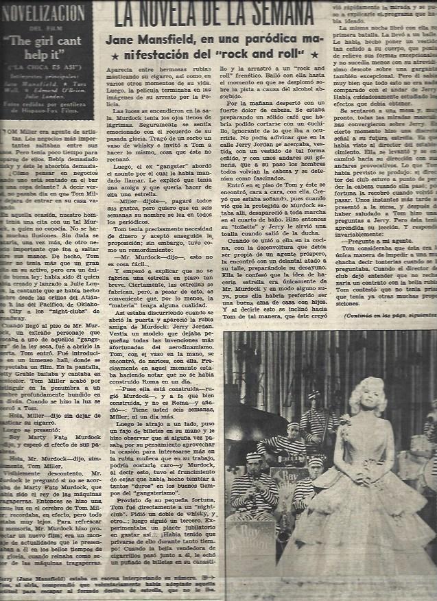 LAMINA 32992: Jane Mansfield en La chica es asi