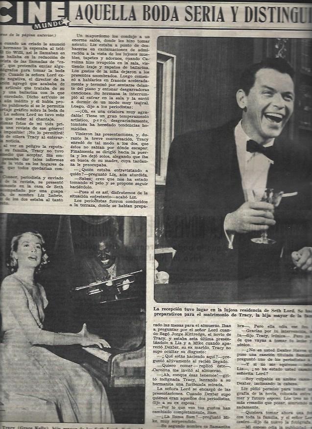 LAMINA 33013: Grace Kelly y Frank Sinatra