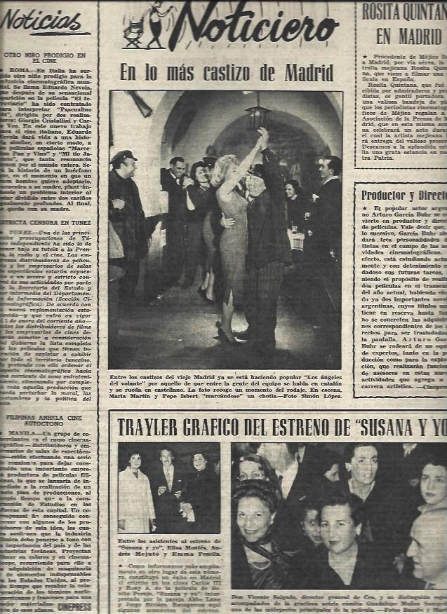 LAMINA 33015: Pepe Isbert en el rodaje de Los angeles del volante