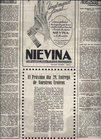 LAMINA 33012: Publicidad de Nievina