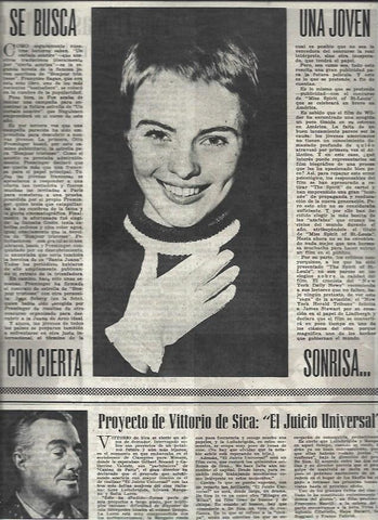 LAMINA 33021: Jean Seberg y Vittorio di Sica