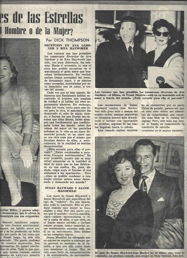 LAMINA 33022: Marilyn Monroe, Susan Hayward y Ava Gardner