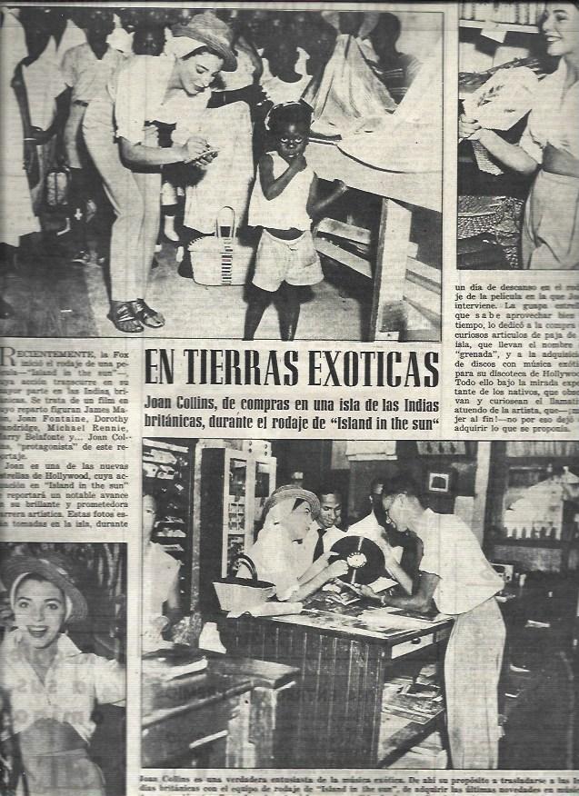 LAMINA 33023: Joan Collins en las Indias Britanicas