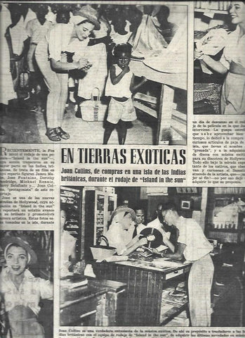 LAMINA 33023: Joan Collins en las Indias Britanicas