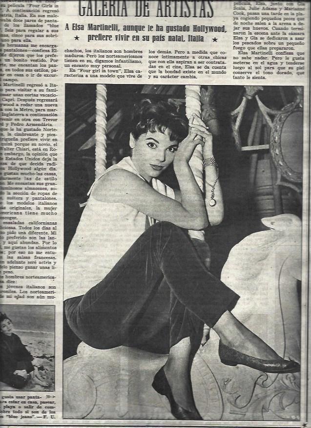 LAMINA 33025: Elsa Martinelli