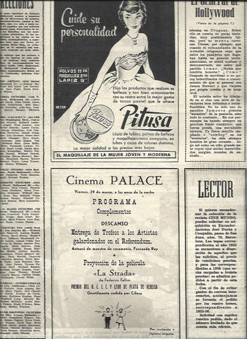LAMINA 33026: Publicidad de maquillaje Pitusa