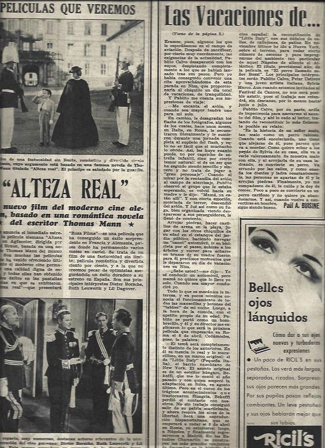 LAMINA 33008: Escenas de Alteza Real