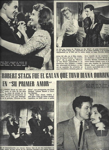 LAMINA 32917: Robert Stack y Diana Durbin