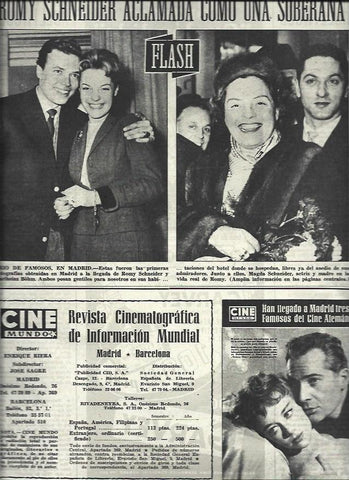 LAMINA 32911: Romy Schneider en Madrid