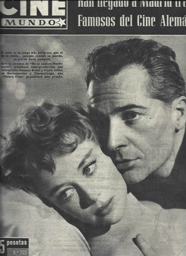 LAMINA 32910: Rossano Brazzi y Glynis Johns en portada