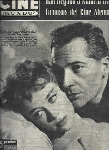 LAMINA 32910: Rossano Brazzi y Glynis Johns en portada
