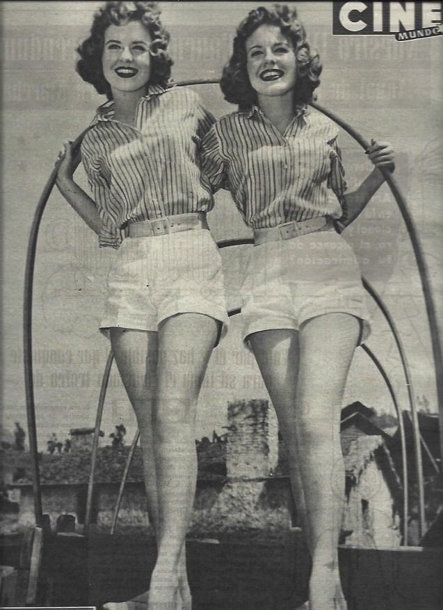 LAMINA 32909: Susan y Caryl Volkmann en contraportada