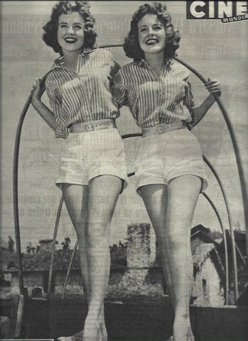 LAMINA 32909: Susan y Caryl Volkmann en contraportada