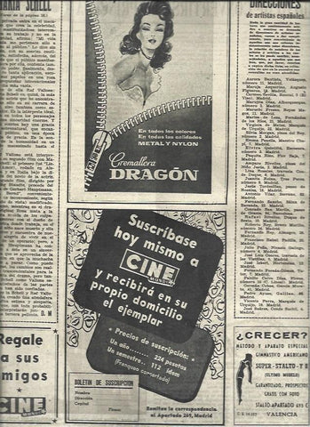 LAMINA 32907: Cremallera Dragon, publicidad