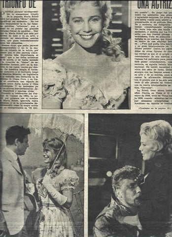 LAMINA 32903: Maria Schell en diferentes escenas